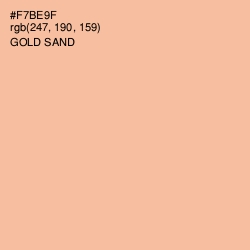 #F7BE9F - Gold Sand Color Image